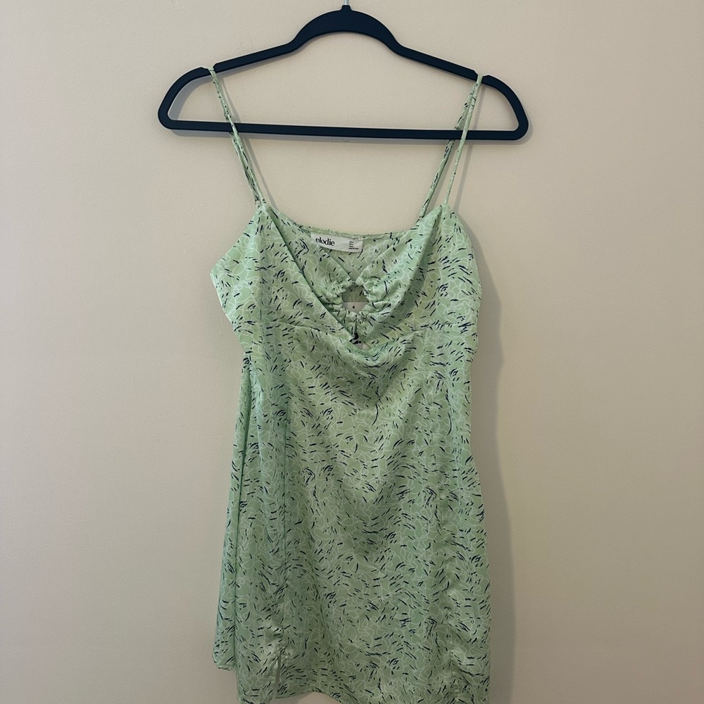 Elodie Mint Green Patterned Dress